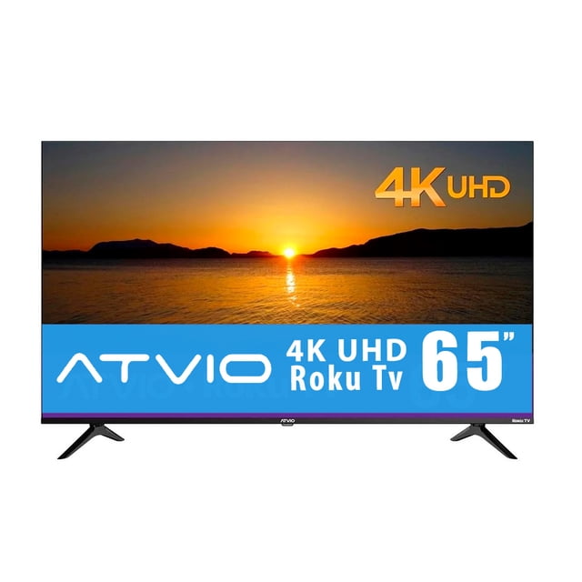 TV Atvio 65 Pulgadas 4K Roku TV ATV5523KR