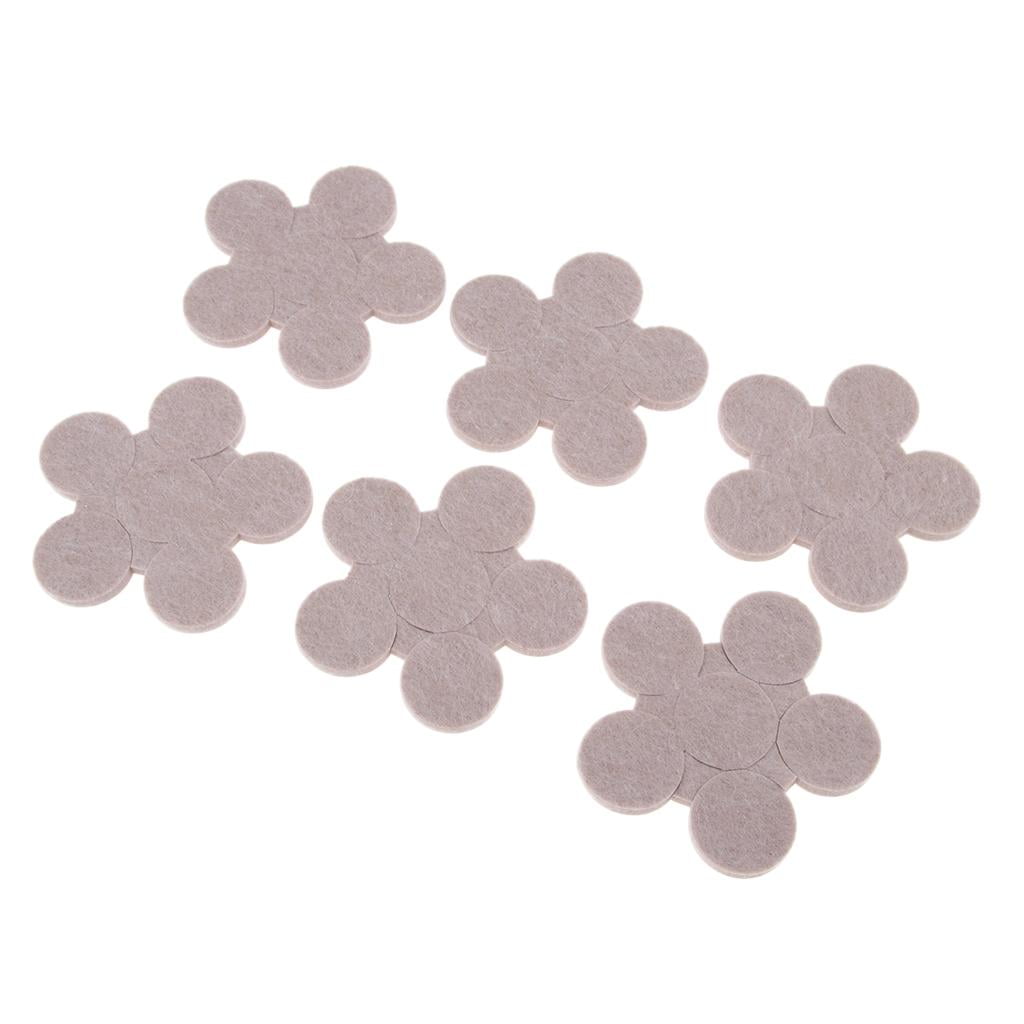 3 Protector Felt Pads Sticky For Wood Floor Legs Beige, 30mm