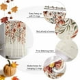 thumbnail image 5 of Shower Curtain 66"W x 72"L Thanksgiving Autumn Vintage Flowers Fabric Shower Curtains Set with Hooks Water Repellent Bathroom Curtains Machine Washable Bathroom Accessories, 5 of 6