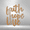 Black, variant on Faith Hope Love Script Steel Sign Laser Cut Powder Coated Home & Office Metal Wall Decor Multiple Sizes & Colors