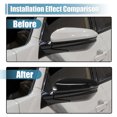 thumbnail image 4 of Mirror Corner Triangle Fender Cover Rearview Triangle Trim Panel Left Side for Honda Civic 2016-2019 Black, 4 of 7
