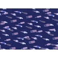thumbnail image 1 of Ahgly Company Indoor Rectangle Patterned Denim Dark Blue Area Rugs, 6' x 9', 1 of 6
