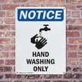 thumbnail image 4 of (2 Pack) Hand Washing Only OSHA Notice Sign 18 Inch X 24 Inch Indoor / Outdoor Rust-Free Aluminum Metal Signs for Workplace, Workshop, and Construction Site, Made in the USA, 4 of 8