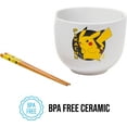 thumbnail image 6 of Pokemon 828005 Pikachu Ramen Bowl with Chopsticks, 6 of 10