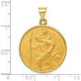 thumbnail image 4 of 18K Yellow Gold Saint Christopher Medal Pendant (35.25 X 25.6) Made In United States 18xr14, 4 of 5
