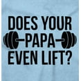thumbnail image 2 of Does Your Papa Even Lift Gym Workout Toddler Boy Girl T Shirt Infant Toddler Brisco Brands 18M, 2 of 6