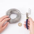 thumbnail image 3 of DIY Jewelry Making Finding Kit Including Plastic Rubber Protective Sleeve Aluminium Wire Cover Covered Aluminum Wire Silver Wire: 10 Gauge, 3 of 6