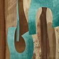 thumbnail image 2 of Baker, Kevin 20x20 White Modern Wood Framed Museum Art Print Titled - Aqua Turns I, 2 of 4