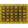 thumbnail image 1 of Ahgly Company Indoor Rectangle Abstract Yellow Modern Area Rugs, 7' x 10', 1 of 4