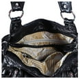 thumbnail image 4 of Double Compartments Washed Leather Purse Soft Leather Shoulder Bag Crossbody Bag Black, 4 of 6