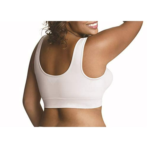 Just My Size Women's Side & Back Smoothing Wire Free Bra MJ1259