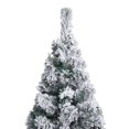 thumbnail image 4 of vidaXL Slim Artificial Pre-lit Christmas Tree with Ball Set Green 210 cm, 4 of 5