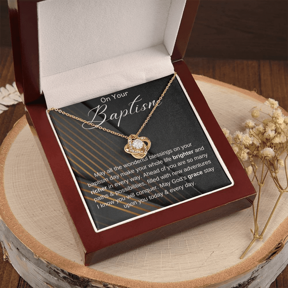 Baptism Gift, Baptism Gift Necklace, Adult Baptism Gift Necklace, Baptism Keepsake, LDS Gift, Baptism Jewelry, On Your Baptism Gift Necklace