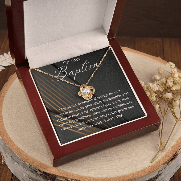 Baptism Gift, Baptism Gift Necklace, Adult Baptism Gift Necklace