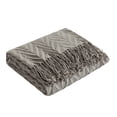 thumbnail image 2 of NY&C Home Foremost 1-Piece Ruched Throw Blanket, 50 x 60, Grey, 2 of 2