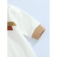 thumbnail image 6 of Bagilaanoe Newborn Baby Girl Boy Jumpsuit Rainbow Stripe Print Long Sleeve Bodysuit 3M 6M 12M 18M Infant Loose One Piece Romper, 6 of 7