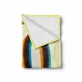 thumbnail image 2 of 40th Birthday Soft Flannel Fleece Throw Blanket, Vintage Style Graphic Banner Party Invitation Theme Optical Striped Design, Cozy Plush for Indoor and Outdoor Use, 60" x 80", Multicolor, by Ambesonne, 2 of 6