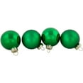 thumbnail image 3 of Northlight 2-Finish Christmas Glass Ball Ornaments - 1.75" (45mm) - Green - 10ct, 3 of 7