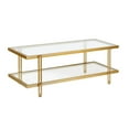 thumbnail image 2 of Evelyn&Zoe 17" Contemporary Clean Lined Metal Coffee Table in Gold/ Brass Finish, 2 of 9
