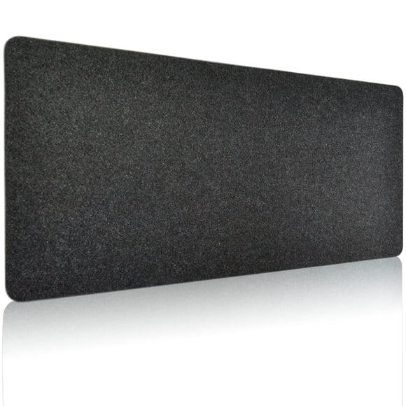 DAWNTREES Tapis de Bureau, Tapis de Bureau en Feutre, Grand Tapis de Souris Complet 40 Pieds'x16 Pieds', Tapis de Clavier, Protège-Tapis de Bureau 100x40 cm pour PC, Ordinateurs, Portables, Bureau et Maison (Gris Foncé)