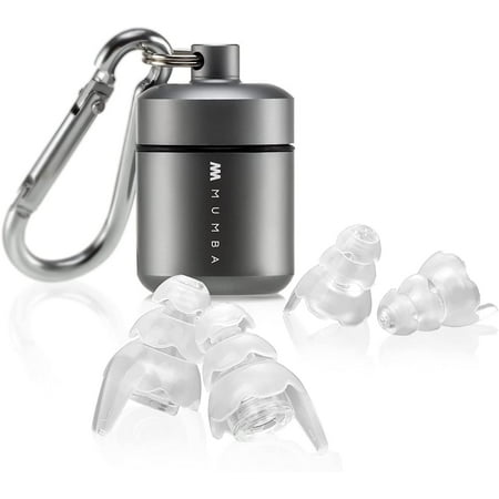 

Musicians Ear Plugs Mumba Upgraded High Fidelity Ear Plugs in Samller Size 25dB Concert Earplugs Reduce Noise for All Frequency High Decibel Ear Plugs for Musicians Festival DJ’s (Clear)