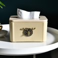 thumbnail image 4 of Caja de servilletas de cabeza de ciervo estéreo retro para cocina (verde) Afortunado Sencillez, 4 of 5