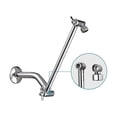 thumbnail image 3 of 11 Inch Adjustable Shower Arm Universal Connection Solid Brass Shower Adjustable Angle Anti-leak Shower Extension Arm Used In Kitchen Sink Faucets ,Water Saving, 3 of 7