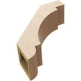 thumbnail image 6 of Ekena Millwork 5"W x 14"D x 14"H Aspen Rough Cedar Woodgrain TimberThane Knee Brace, Primed, 6 of 6