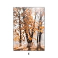 thumbnail image 3 of Lienzo con paisaje otoñal, arte de pared, paisaje floral con hojas de calabaza, póster de decoración moderna para el hogar, 3 of 5
