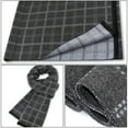 thumbnail image 5 of Bufanda con flecos a cuadros Bufanda larga de algodón suave para hombre, 5 of 5