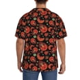 thumbnail image 3 of Pofeuu Paisley 5 Print Mens Casual Short Sleeve Shirts Beach Summer Spread Collar Pocket Tops Men's Casual Short-sleeved Shirt-XX-Large, 3 of 5