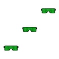 thumbnail image 1 of bedienty LED Light Up Sunglasses EL Glasses Glow Costume Rave Cosplay Party green 3Set, 1 of 6