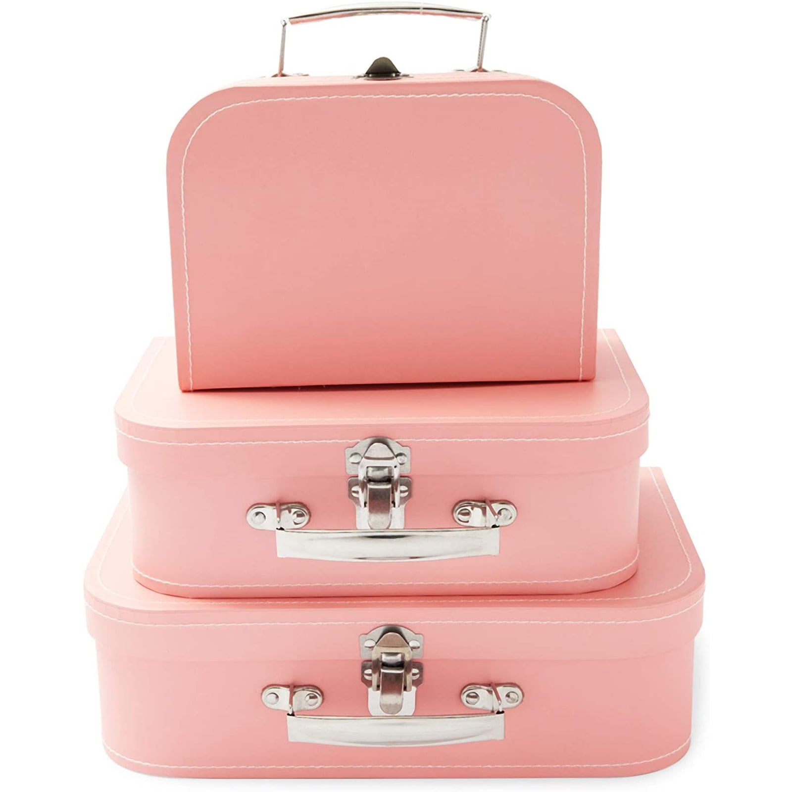 Set Of 3 Suitcase Storage Boxes 