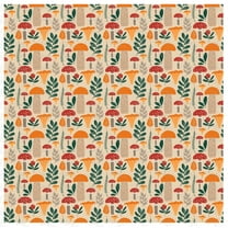 Printed Adhesive Vinyl Cottagecore Mushrooms Pattern Removable Wall Vinyl