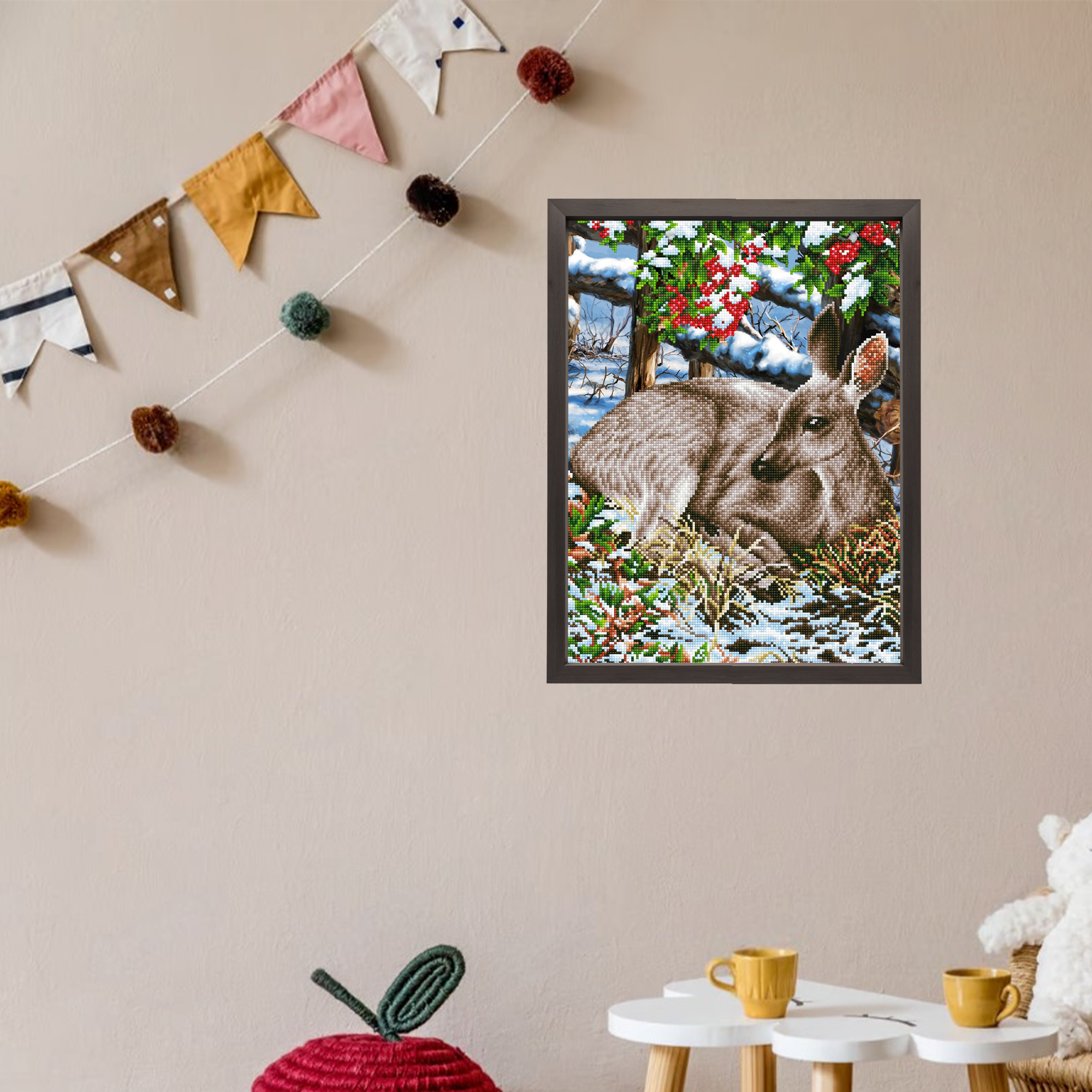 Diamond Dotz Quiet Moment Deer Diamond Painting Kits for Adults - Diamond Art Kits a Relaxing Creative Craft Kit with Dotz Gems 20.5"x16.5"