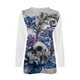 thumbnail image 4 of Sudadera con capucha de Halloween de manga larga informal suelta con estampado de cuello redondo para mujer Pompotops gfhjh1754, 4 of 4