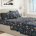 thumbnail image 3 of Great Bay Home 3-Piece 100% Turkish Cotton Flannel Sheet Set, Twin, Nutcracker, 3 of 6