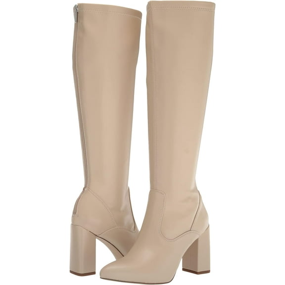 Franco Sarto Women's L-Katherine Pointed Toe Knee High Boots Cashmere Wide Calf 5M