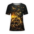 thumbnail image 4 of Haivin Women's Casual Short Sleeve T-shirt, Pullover with World Honey Day Print, Stylish Graphic Tee for Daily Wear and Casual Outings, 4 of 4