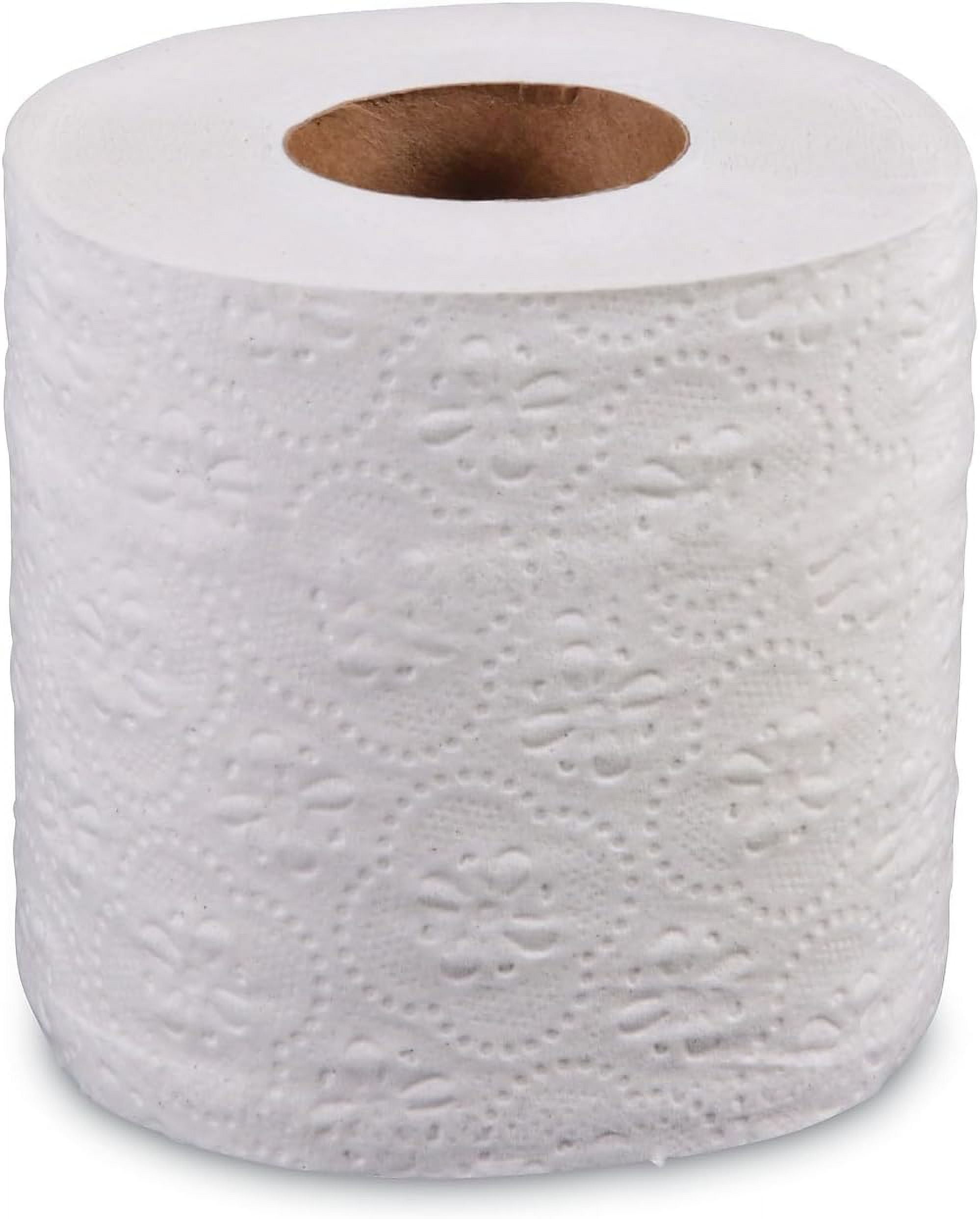 Standard 2-Ply White Bathroom Tissue, 500 Sheets Per Roll, 96 Rolls Per Carton, Individually Wrapped, Soft Reliable Toilet Paper for Home, Office, Restaurants and Commercial Facilities