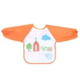 thumbnail image 2 of Delantal impermeable para niños, lindos baberos de dibujos animados para bebés, ropa de alimentación para niños, delantal para bebés, máxima comodidad, 2 of 14