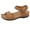 Brown, variant on Women's Flat Sandals Comfortable Dressy Arch Support Shoes Orthopedic Open Toe Summer Walking Women Sandals