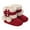e#312Red711, variant on CAIVO Winter Girls Boots Warm Fuzzy Soft Sole Non- Toddler Shoes Baby Children Outdoor Play Birthday Kids Lightweight Solid Color Footwear
