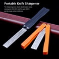 thumbnail image 2 of Sharpener Double Sided Portable Mini Foldable Sharpening Stone Kitchen Handheld Whetstone Household Tools Home for Hiking Orange, 2 of 9