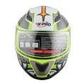 thumbnail image 2 of X-Pro Helmet Motorcycle Full Face Helmet! Adult Helmets, Street Bike Helmet, DOT Approved,Yellow, 2 of 6