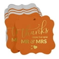 thumbnail image 3 of Inkdotpot Real Gold Foil Thanks From The New Wedding Tags Favor Bracket Shape Hang Pack Of 50 Paper Tags, 3 of 7