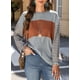thumbnail image 3 of Blusa Dokotoo para mujer, manga larga, casual, holgada, gris, 3 of 8