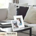 thumbnail image 6 of Langdon House 8x10 White Picture Frames W/ Mats, 6 PK, Radiant Tabletop Frames, 6 of 7