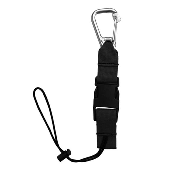 Lanyard Retainer Clip shamjiam Cordón de buceo Negro B