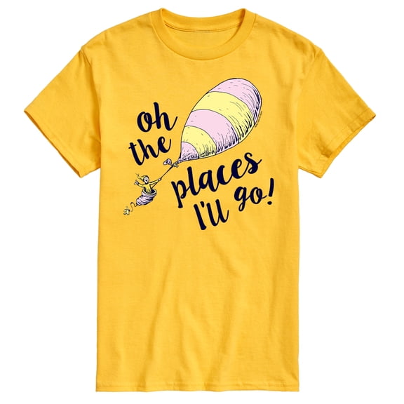 Dr. Seuss - Oh The Places I'll Go Balloon - Men's Short Sleeve Graphic T-Shirt
